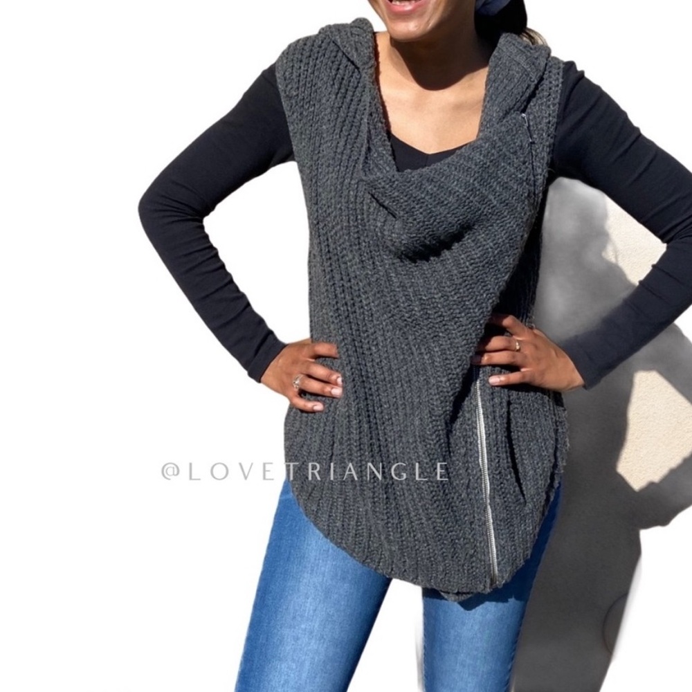 Vintage Helmut Lang Alpaca asymmetrical sweater vest